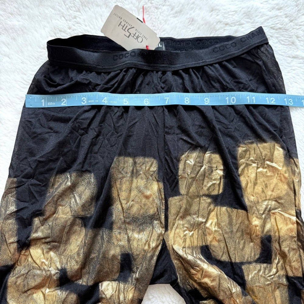 NEW!!! CHANEL metallic CC women tights size L Retail 1250$ - Picture 5 of 7